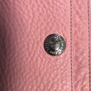 Coach pink leather wristlet